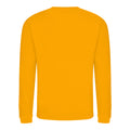 Mustard Yellow - Back - AWDis Just Hoods AWDis Unisex Crew Neck Plain Sweatshirt (280 GSM)