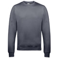 Steel Grey - Front - AWDis Just Hoods AWDis Unisex Crew Neck Plain Sweatshirt (280 GSM)