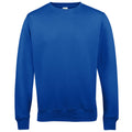 Royal Blue - Front - AWDis Just Hoods AWDis Unisex Crew Neck Plain Sweatshirt (280 GSM)