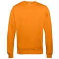 Orange Crush - Front - AWDis Just Hoods AWDis Unisex Crew Neck Plain Sweatshirt (280 GSM)