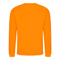 Orange Crush - Back - AWDis Just Hoods AWDis Unisex Crew Neck Plain Sweatshirt (280 GSM)