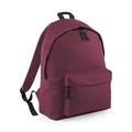 Burgundy - Front - Beechfield Childrens Junior Fashion Backpack Bags - Rucksack - School