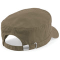 Khaki - Back - Beechfield Army Cap - Headwear