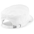 White - Back - Beechfield Army Cap - Headwear