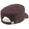 Chocolate - Back - Beechfield Army Cap - Headwear