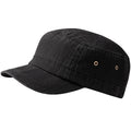Vintage Black - Back - Beechfield Unisex Urban Army Cap - Headwear