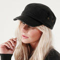 Vintage Black - Side - Beechfield Unisex Urban Army Cap - Headwear