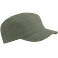 Vintage Olive - Front - Beechfield Unisex Urban Army Cap - Headwear