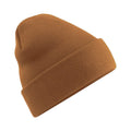 Caramel - Front - Beechfield Soft Feel Knitted Winter Hat