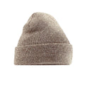 Heather Oatmeal - Front - Beechfield Soft Feel Knitted Winter Hat