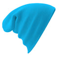 Surf Blue - Back - Beechfield Soft Feel Knitted Winter Hat