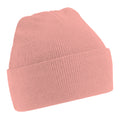 Blush - Front - Beechfield Soft Feel Knitted Winter Hat