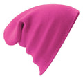 Pastel Pink - Side - Beechfield Soft Feel Knitted Winter Hat