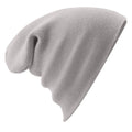 Ash Grey - Back - Beechfield Soft Feel Knitted Winter Hat