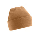 Almond - Front - Beechfield Soft Feel Knitted Winter Hat