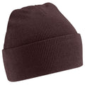 Chocolate - Front - Beechfield Soft Feel Knitted Winter Hat