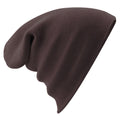 Chocolate - Back - Beechfield Soft Feel Knitted Winter Hat