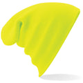 Fluorescent Yellow - Back - Beechfield Soft Feel Knitted Winter Hat