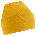 Gold - Front - Beechfield Soft Feel Knitted Winter Hat