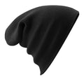 Black - Back - Beechfield Soft Feel Knitted Winter Hat