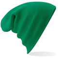 Kelly Green - Back - Beechfield Soft Feel Knitted Winter Hat