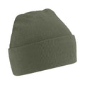 Olive - Front - Beechfield Soft Feel Knitted Winter Hat