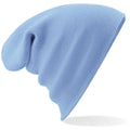 Sky Blue - Back - Beechfield Soft Feel Knitted Winter Hat