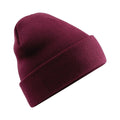 Burgundy - Front - Beechfield Soft Feel Knitted Winter Hat