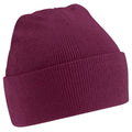 Burgundy - Back - Beechfield Soft Feel Knitted Winter Hat
