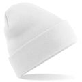 White - Back - Beechfield Soft Feel Knitted Winter Hat