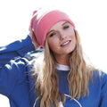 Classic Pink - Back - Beechfield Soft Feel Knitted Winter Hat