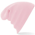 Pastel Pink - Back - Beechfield Soft Feel Knitted Winter Hat
