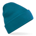 Teal - Front - Beechfield Soft Feel Knitted Winter Hat