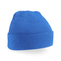 Sapphire Blue - Front - Beechfield Soft Feel Knitted Winter Hat
