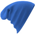 Sapphire Blue - Back - Beechfield Soft Feel Knitted Winter Hat