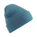Airforce Blue - Front - Beechfield Soft Feel Knitted Winter Hat