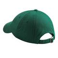 Bottle Green - Back - Beechfield Unisex Low Profile Heavy Cotton Drill Cap - Headwear
