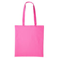 Mid Pink - Front - Nutshell Plain Strong Shoulder Shopper Bag