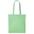 Pastel Green - Front - Nutshell Plain Strong Shoulder Shopper Bag