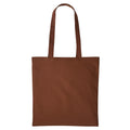 Dark Brown - Front - Nutshell Plain Strong Shoulder Shopper Bag