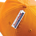 Orange - Side - Beechfield Plain Unisex Junior Original 5 Panel Baseball Cap