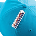 Surf Blue - Side - Beechfield Plain Unisex Junior Original 5 Panel Baseball Cap