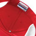Bright Red - Pack Shot - Beechfield Plain Unisex Junior Original 5 Panel Baseball Cap