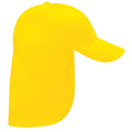 Yellow - Front - Beechfield Junior Kids Unisex Plain Legionnaire Cap