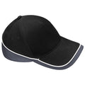 Black-Lime Green - Back - Beechfield Unisex Teamwear Competition Cap Baseball - Headwear