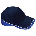 French Navy-Classic Red - Back - Beechfield Unisex Teamwear Competition Cap Baseball - Headwear