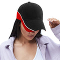 Black-Lime Green - Front - Beechfield Unisex Teamwear Competition Cap Baseball - Headwear