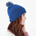 Bright Royal-White - Back - Beechfield Girls Snowstar Duo Extreme Winter Hat