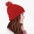 Classic Red-White - Back - Beechfield Girls Snowstar Duo Extreme Winter Hat