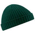 Bottle Green - Back - Beechfield Unisex Retro Trawler Winter Beanie Hat